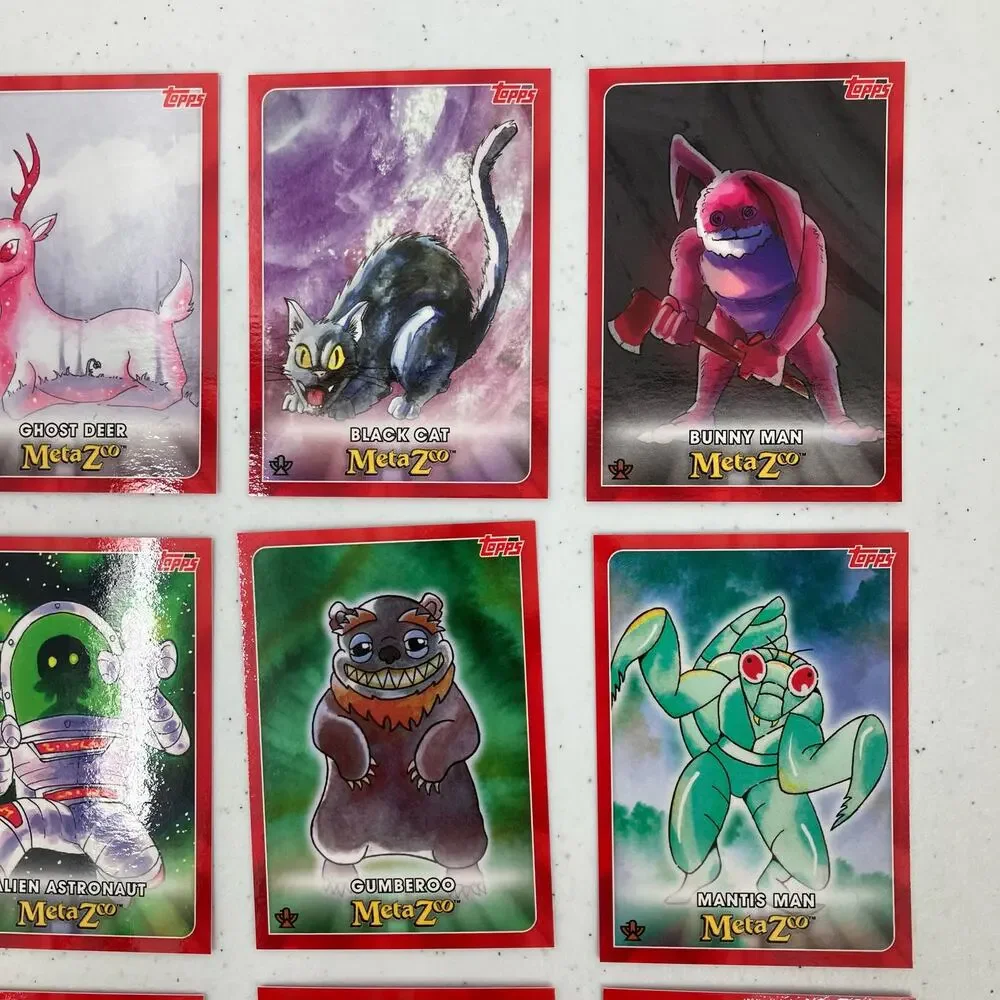 Topps MetaZoo Cryptid Nation Tripodero Roperite Mixed Lot 12 Trading Game Cards